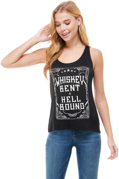 WHISKEY BENT AND HELLBOUND TANK TOP + free item - Trailsclothing.com