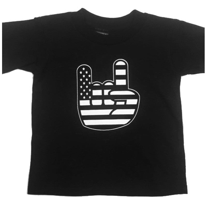USA FLAG HAND BABY AND YOUTH TEE - Trailsclothing.com