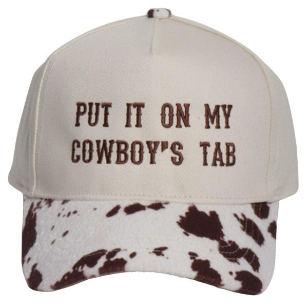 PUT IT ON MY COWBOYS TAB BASEBALL HAT