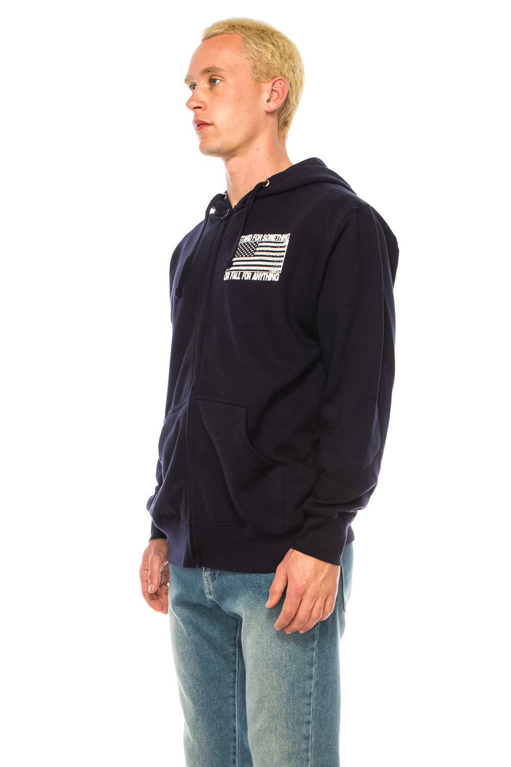 STAND FOR SOMETHING ZIP UP HOODIE - Trailsclothing.com
