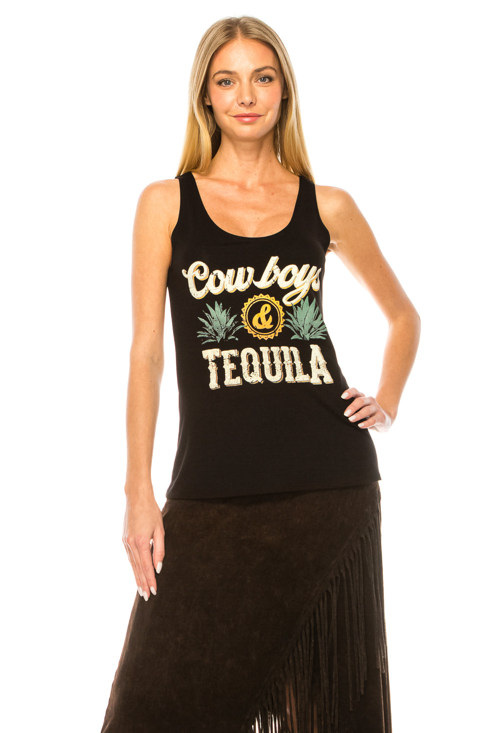 COWBOYS AND TEQUILA TANK TOP - Trailsclothing.com