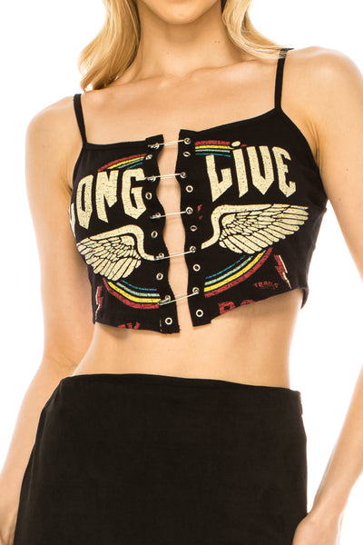 LONG LIVE SAFETY PIN TOP - Trailsclothing.com