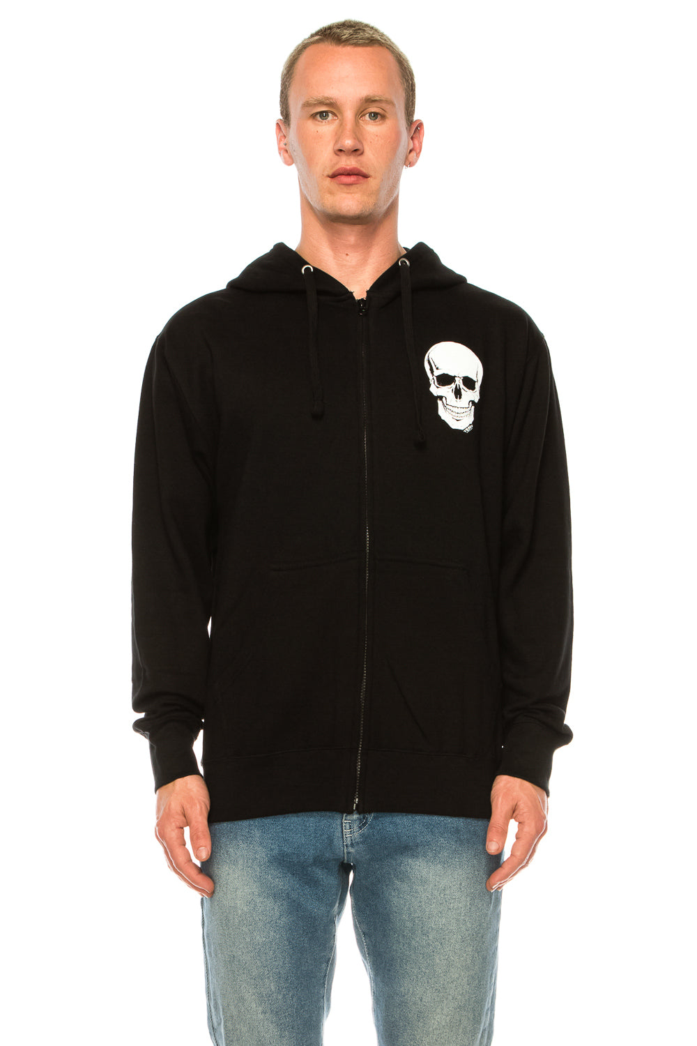 サプライヤー SUPPLIER SKULL FULL ZIP HOODIE SUPPLIER SKULL FULL ZIP HOODIE ブラック XXXL