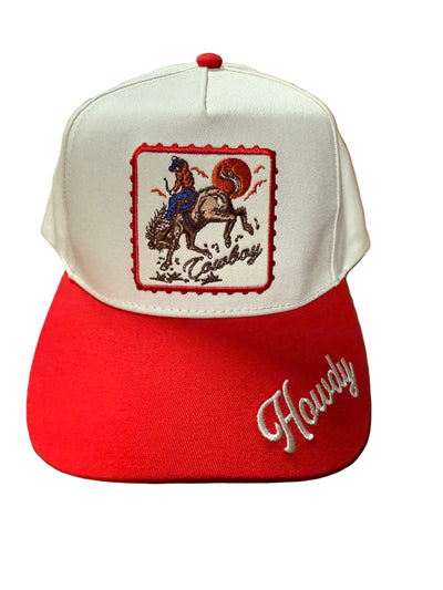 COWBOY HOWDY PATCH BASEBALL HAT