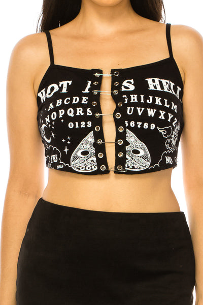 HOT AS HELL SAFETY PIN CORSET TOP - Trailsclothing.com