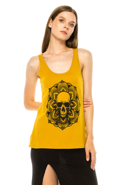 SKULL MANDALA TANK TOP - Trailslothing.com