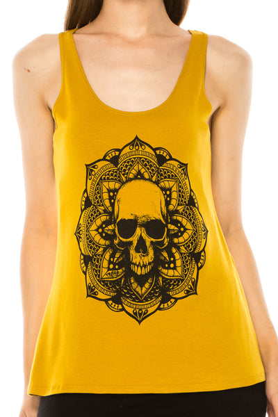 SKULL MANDALA TANK TOP - Trailslothing.com