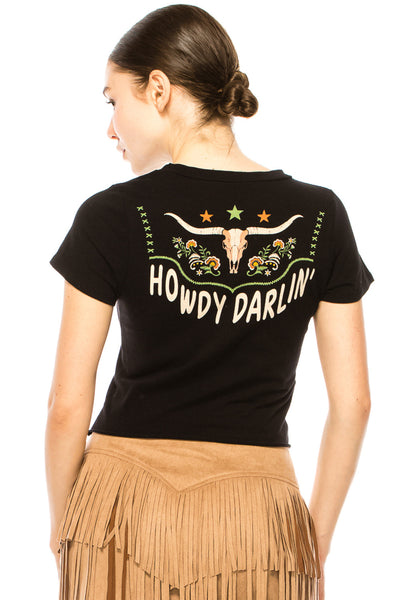 HOWDY DARLIN WESTERN TOP - Trailsclothing.com