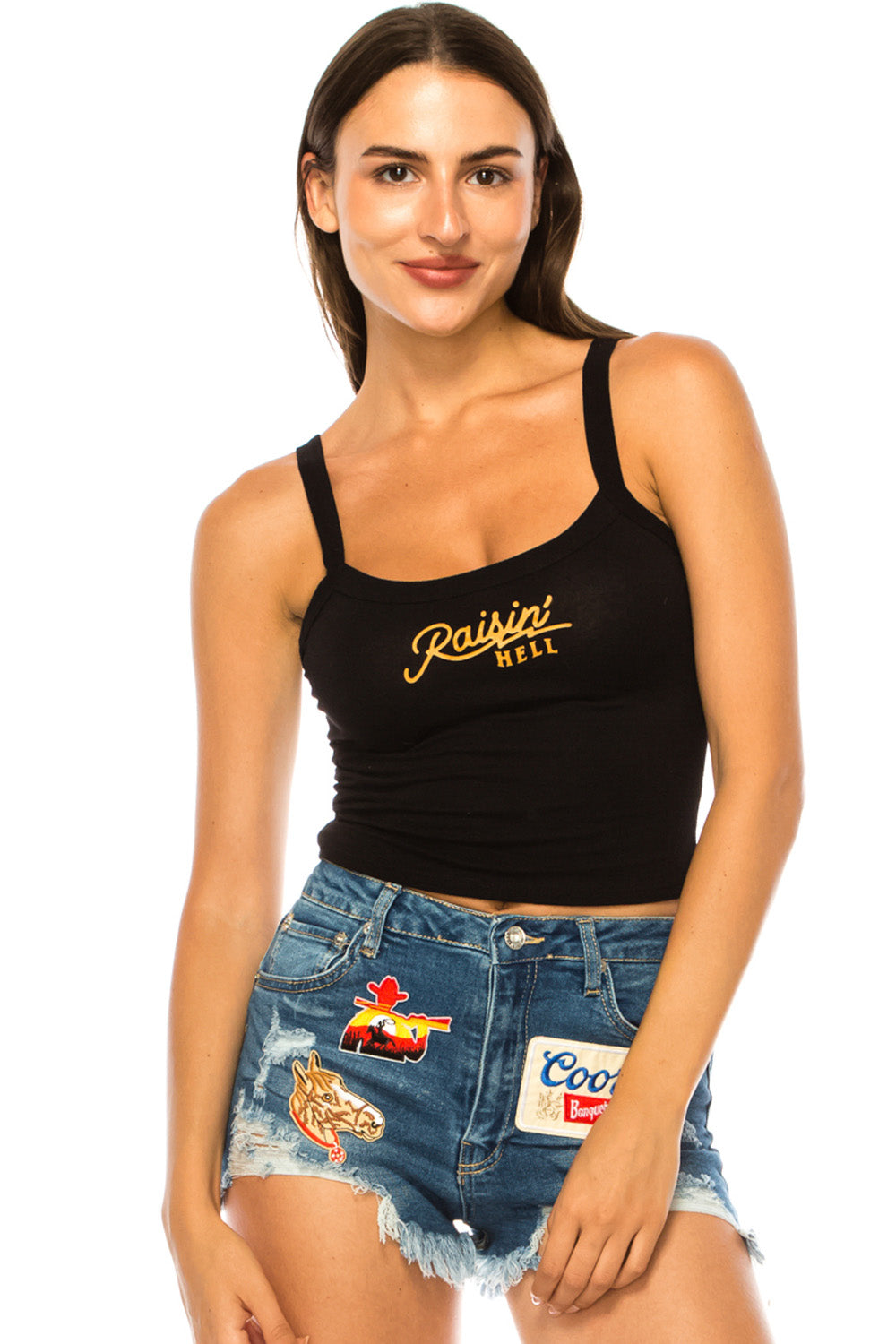 RAISIN' HELL CROP TANK TOP - Trailsclothing.com