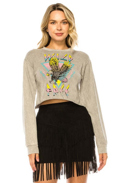 WILD FREE LONG SLEEVE CROP - Trailsclothing.com