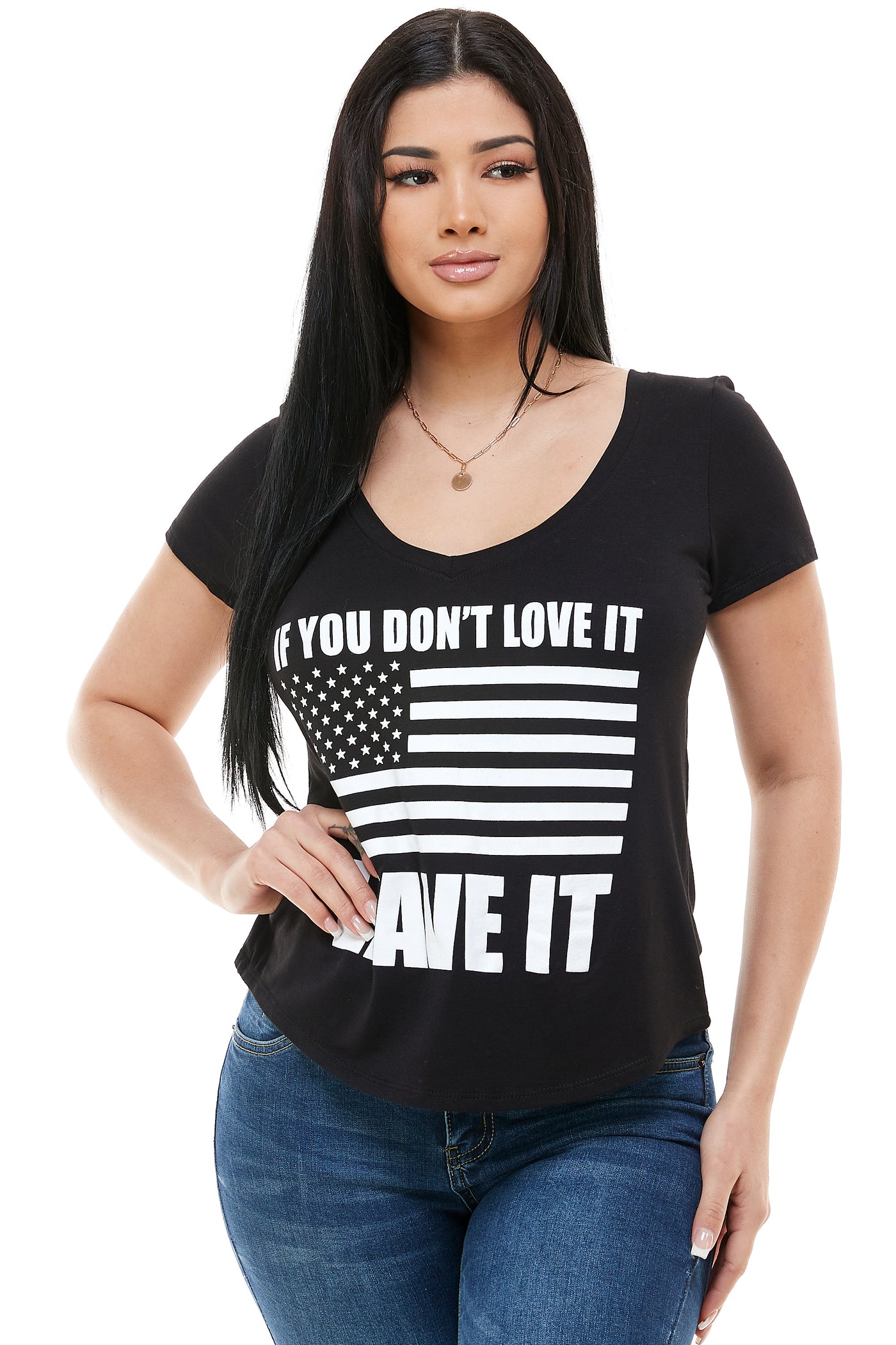 IF YOU DON'T LOVE IT LEAVE IT SHORT SLEEVE V NECK - Trailsclothing.com