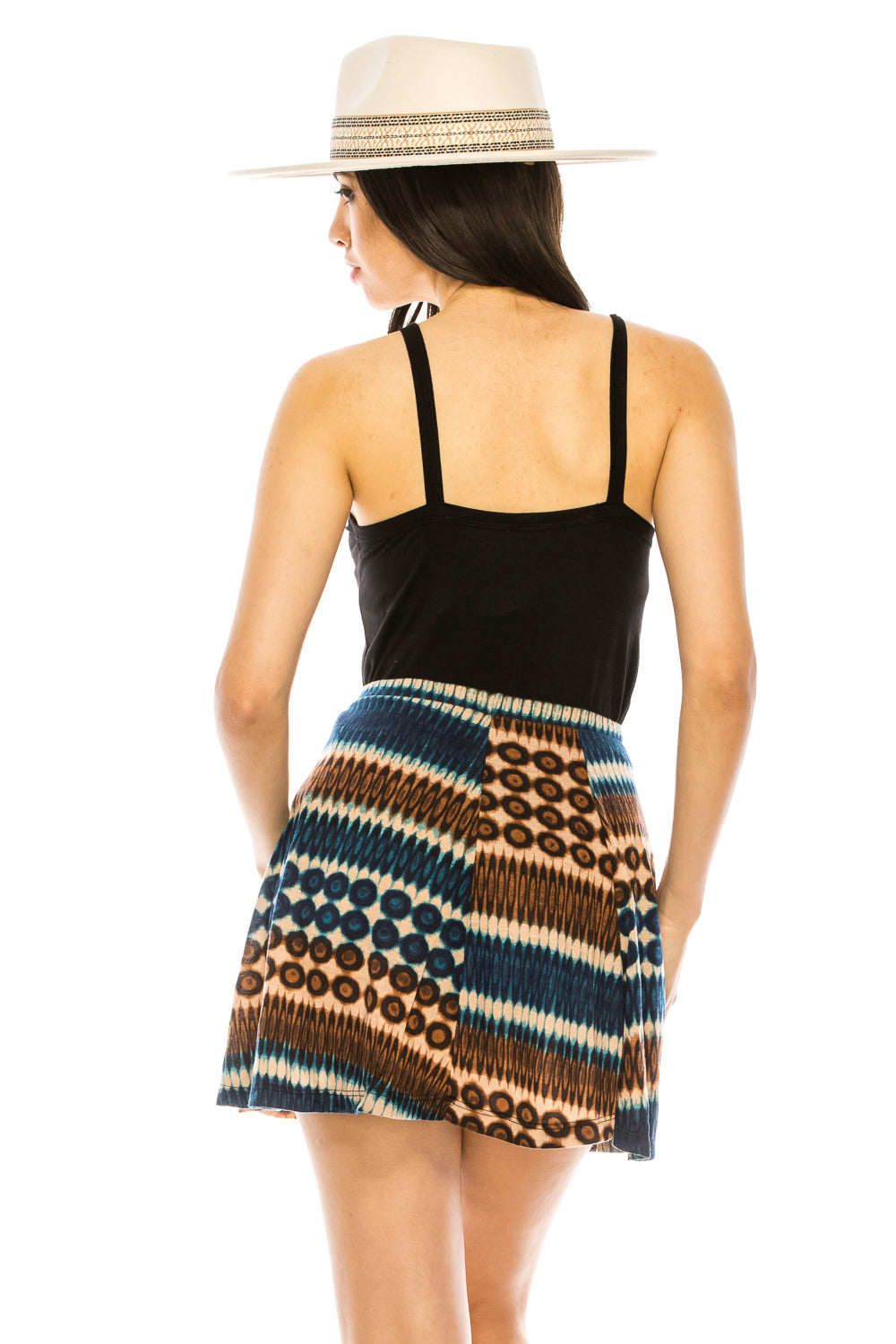 Ethinic print mini skirt - Trailsclothing.com