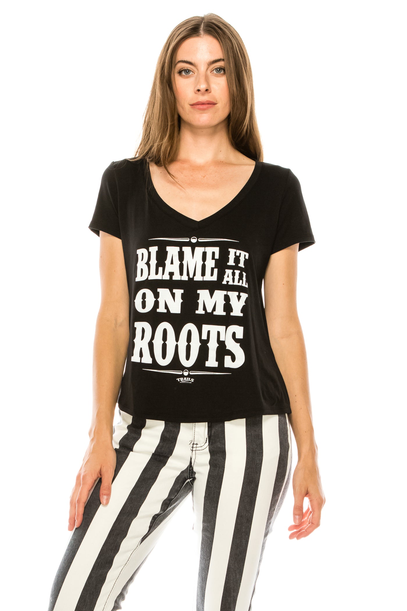 Blame it on my roots short sleeve shirt