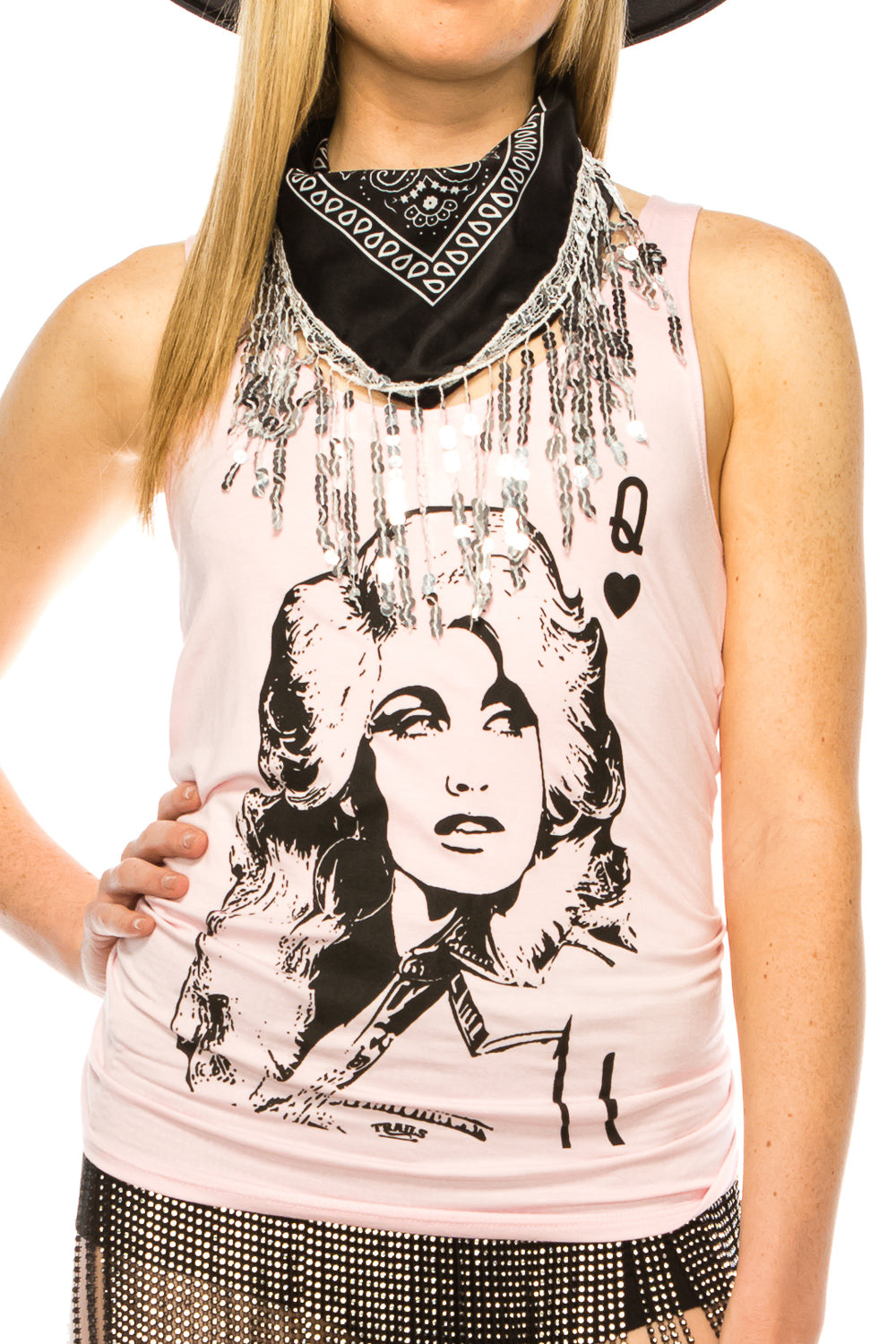 DOLLY QUEEN OF HEARTS TANK TOP