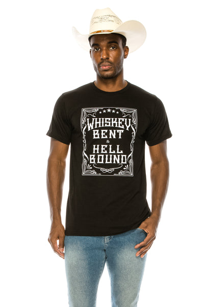 WHISKEY BENT AND HELL BOUND T-SHIRT - Trailsclothing.com