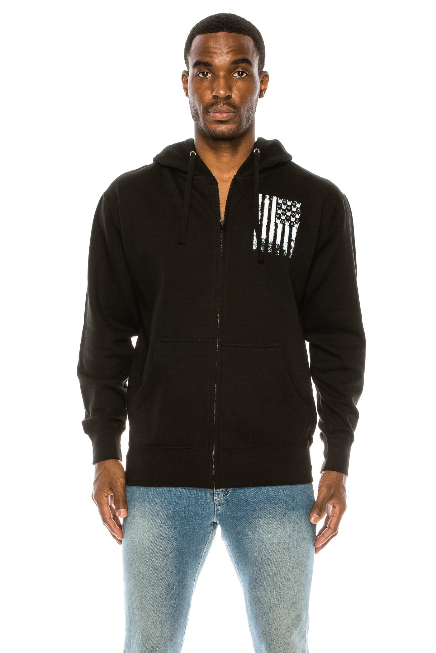 FLAG HANDS AND STRIPES HOODIE ZIP UP – Trailsclothing.com