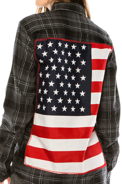 flag flannel shirt