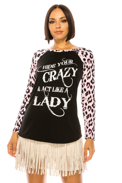 HIDE YOUR CRAZY ACT N ACT LIKE A LADY LONG SLEEVE - Trailsclothing.com