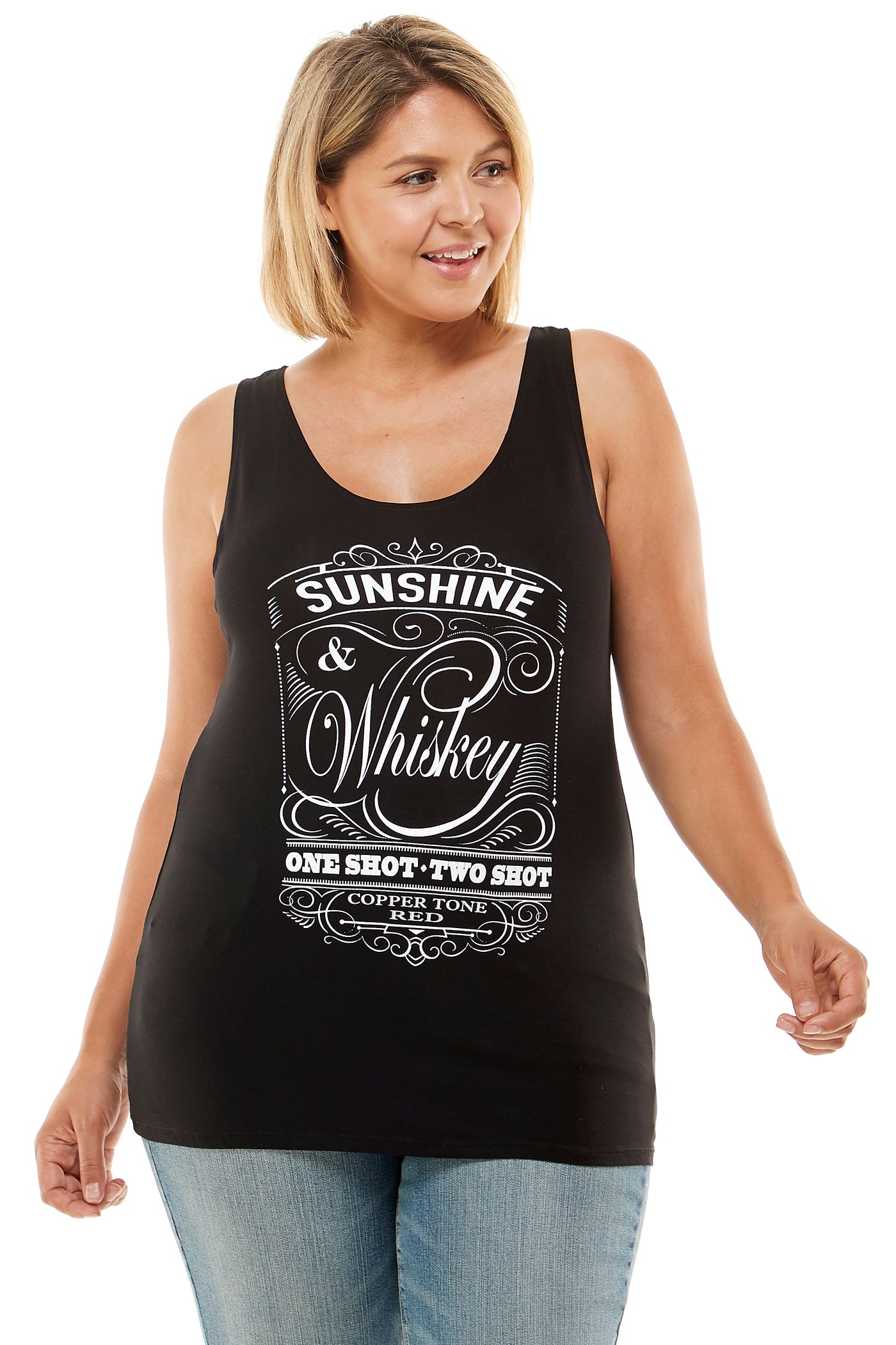 Sunshine and Whiskey Tank Top | Frankie Ballard Shirt – Trailsclothing.com