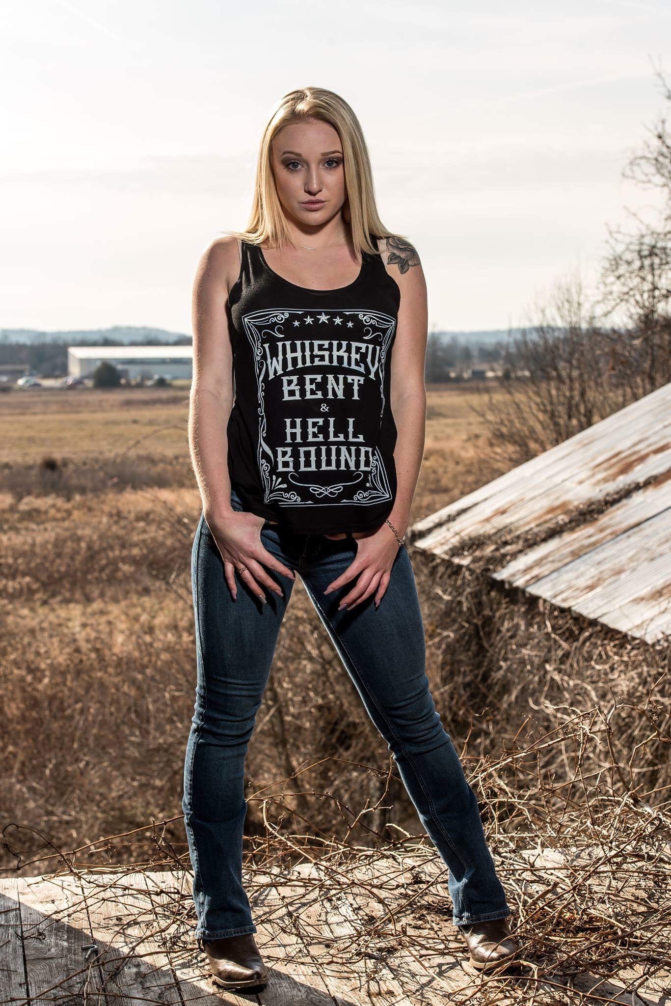 WHISKEY BENT AND HELLBOUND TANK TOP + free item - Trailsclothing.com