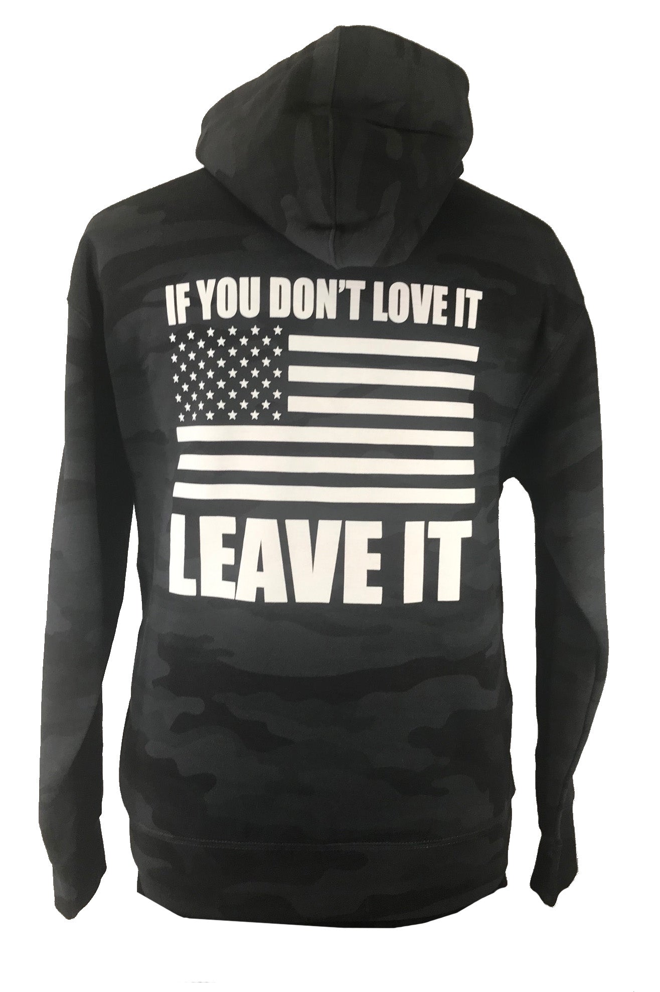 if you don't love it leave it grey cam hoodie back