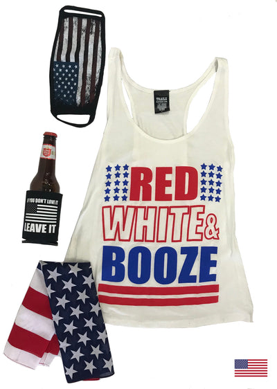 RED WHITE AND BOOZE TANK TOP - Trailsclothing.com