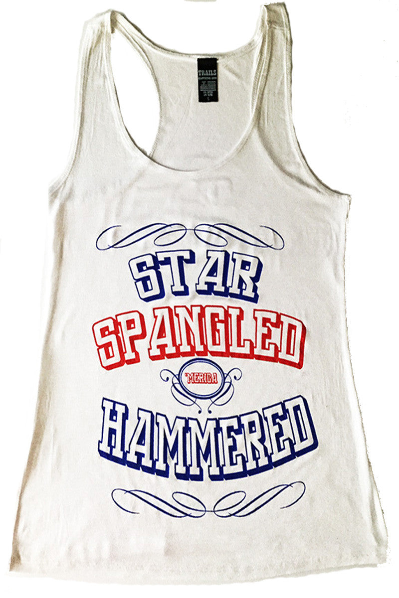 STAR SPANGLED HAMMERED TANK TOP - Trailsclothing.com